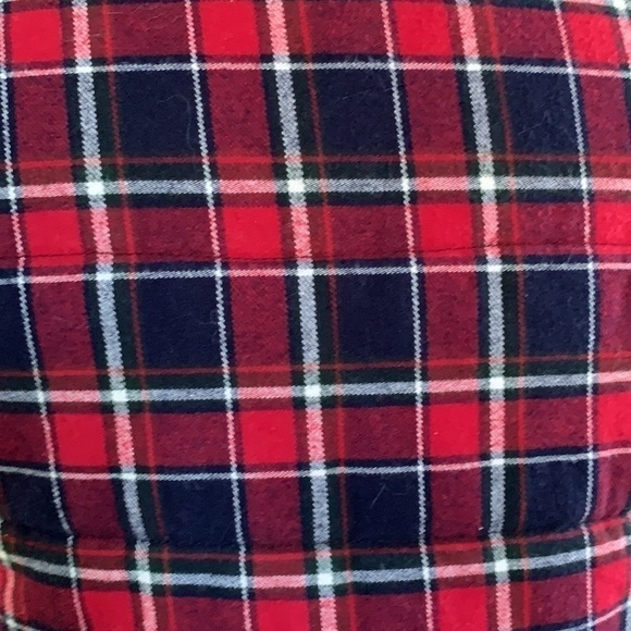 guc Skies are Blue Plaid Sherpa Lined Vest Size M - Picture 6 of 13